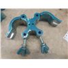 Image 5 : 10 Aluminum Swivel Coupler Clamps & 16 Metal Spring Clamps - Different Sizes