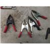 Image 9 : 10 Aluminum Swivel Coupler Clamps & 16 Metal Spring Clamps - Different Sizes