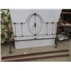 Image 11 : Cast Iron Headboard, Footboard & 2 Side Rails 54" Wide