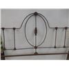 Image 13 : Cast Iron Headboard, Footboard & 2 Side Rails 54" Wide