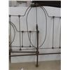 Image 6 : Cast Iron Headboard, Footboard & 2 Side Rails 54" Wide