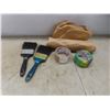 Image 13 : Paint Supplies: Sandpaper, Rollers, Brushes, Cages, Sanding Blocks, Scrapers, Trays +