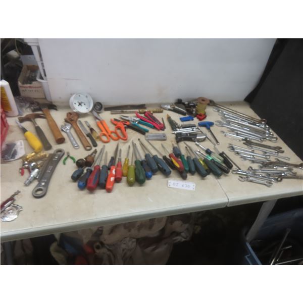 Hand Tools: Screwdrivers, Wrenches, Hammers, Drill Bits +
