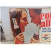 Image 11 : Pepsi-Cola Cardboard Advertising Sign, (Damage To Lower Left Corner)