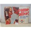 Image 1 : Pepsi-Cola Cardboard Advertising Sign, (Damage To Lower Left Corner)