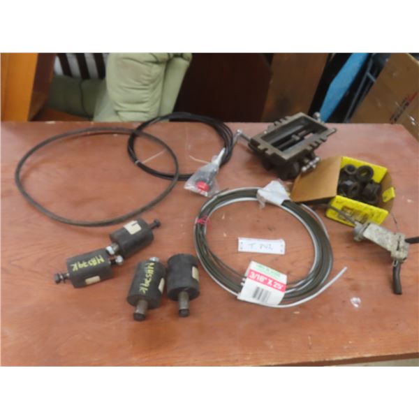 Push Down Cables, Cross-Slide Drill Press Vise, Steel Line, Glanged Cap Nuts, and More