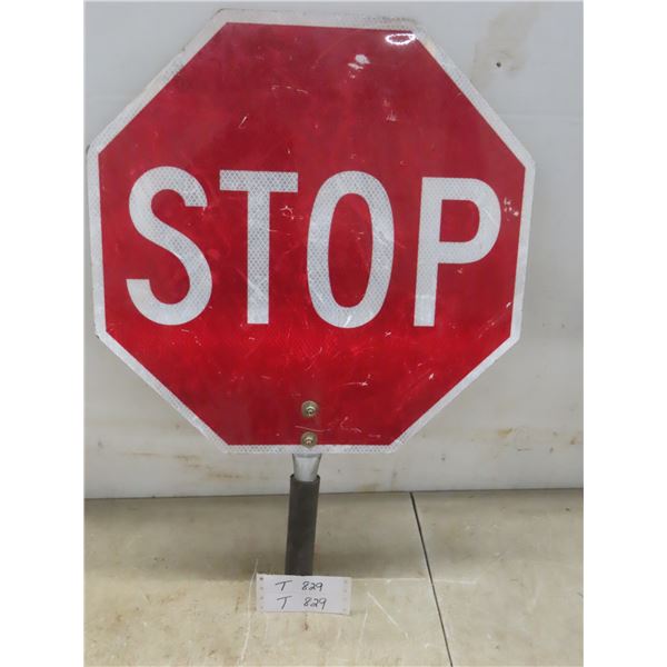 Double-Sided Stop / Slow Sign