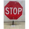 Image 1 : Double-Sided Stop / Slow Sign
