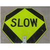 Image 2 : Double-Sided Stop / Slow Sign