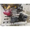 Image 1 : Pallet Lot Including Four Gas Engines (5 HP And 8 HP) With Crate Of Extra Parts