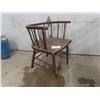 Image 1 : Vintage Oak Barrel-Style Chair