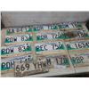 Image 1 : Thirteen Manitoba License Plates