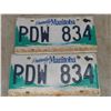 Image 6 : Thirteen Manitoba License Plates