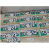 Image 1 : Thirteen Manitoba License Plates