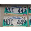 Image 2 : Thirteen Manitoba License Plates