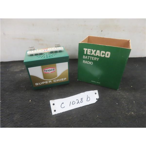 Vintage Texaco Super Chief Battery Radio Novelty AM Transistor Radio