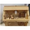 Image 5 : Wooden Laser-Cut Doll House 12" x 9" x 12" With Picture Frame
