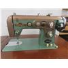 Image 2 : Domestic Sewing Machine in Cabinet 30" x 17 1/2" x 22", Extends to 44 1/4"
