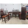 Image 1 : Dining Table 36" x 54" x 36" With 18" Leaf and Five Chairs