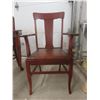 Image 10 : Wood Dining Table With Four Chairs 29" x 50" x 40"