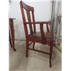 Image 11 : Wood Dining Table With Four Chairs 29" x 50" x 40"