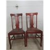 Image 4 : Wood Dining Table With Four Chairs 29" x 50" x 40"