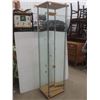 Image 1 : Glass Display Cabinet 65" x 17" x 14 1/2" With Three Shelves