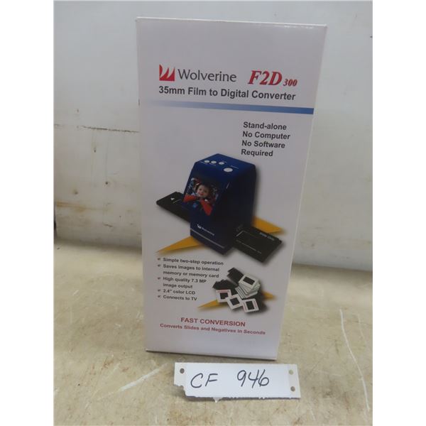 Wolverine F2D300 35mm Film to Digital Converter - New or Store Return