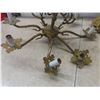 Image 3 : Vintage Spanish-Style Brass Eight-Arm Chandelier
