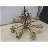 Image 5 : Vintage Spanish-Style Brass Eight-Arm Chandelier
