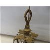 Image 7 : Vintage Spanish-Style Brass Eight-Arm Chandelier