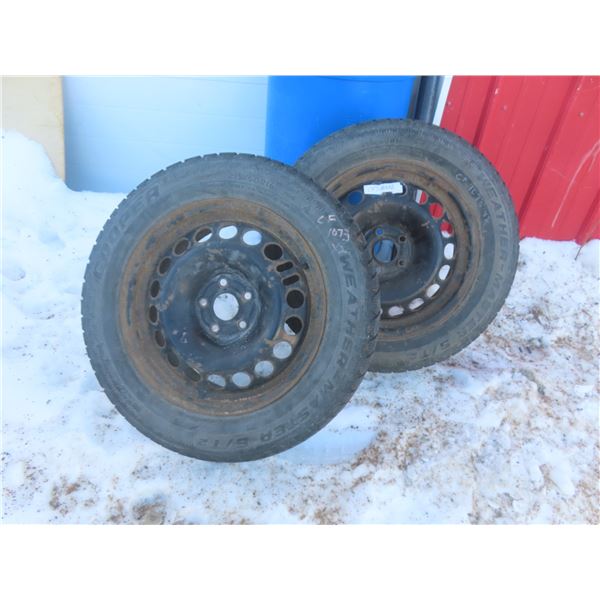 Two Tires Cooper 215/60R16 With Rims