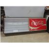 Image 1 : Vintage Coca-Cola Light-Up Menu Board Sign 17 1/2" x 49 1/2" x 6 3/4"