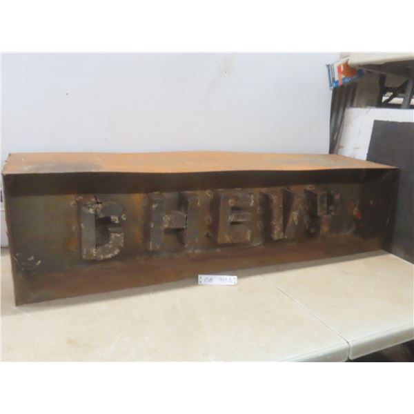 Heavy Metal "Chevy" Display Homemade 12" x 48" x 12"