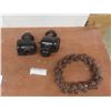 Image 1 : Vintage Metal Jingle Bell Wreath and Two Ford Model T Headlights