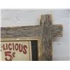 Image 6 : Two Plastic Pepsi Panels ", Rustic Framed Hot Dog Sign ", Modern Metal Cow Country Sign "