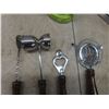Image 8 : Jack Daniel Sign 21" x 10", Four Piece Bar Tools, Metal Replica Flintlock Pistol Display