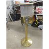 Image 1 : Vintage-Style Floor Standing Four-Sided Gumball Vending Machine With Brass Gold-Tone