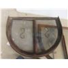 Image 10 : Two Antique Wrought Iron Arched Transom Fireplace Grills, One With Glass and One With Mesh, "