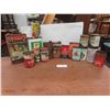 Image 1 : Vintage Oil Cans, Brake Fluid, Linseed Oil, Woods Some With Product