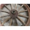 Image 12 : Vintage Spoked Wheel 25" Across, Eight Steel Spoked Rim 16 1/2", and Wood Spoke Wheel 24"
