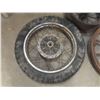 Image 2 : Vintage Spoked Wheel 25" Across, Eight Steel Spoked Rim 16 1/2", and Wood Spoke Wheel 24"