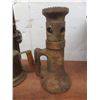 Image 9 : Antique Torch, Jack, Pulley, Gas Can, Water Sprinkler, Coal Bucket, and Oiler