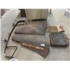 Image 1 : Pallet Lot of Vintage Auto Parts Including Two-Piece Hinged Hood for GM Truck, Chrome Bumper, Radia