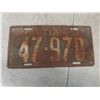 Image 5 : Thirteen License Plates: Manitoba 1936, 1937, 1938, License Tags, Snowmobile Plate, and More