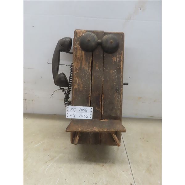 Antique Wood Telephone