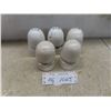 Image 1 : Five White Porcelain Electrical Insulators CPR and CNR