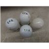 Image 3 : Five White Porcelain Electrical Insulators CPR and CNR