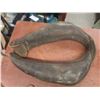 Image 5 : Antique Leather Horse Collar and Two Horse Hames