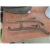 Image 6 : Antique Leather Horse Collar and Two Horse Hames